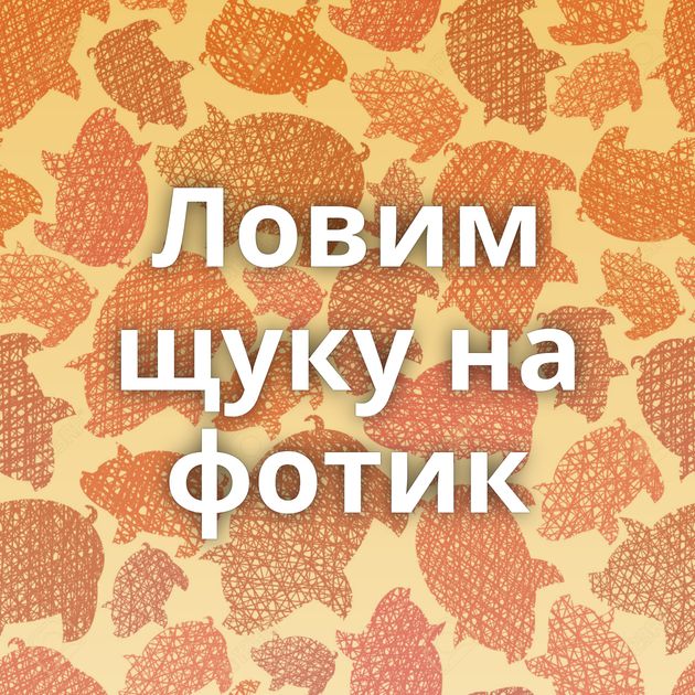 Ловим щуку на фотик