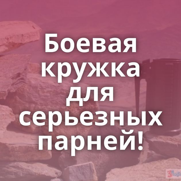 Боевая кружка для серьезных парней!