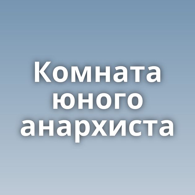 Комната юного анархиста