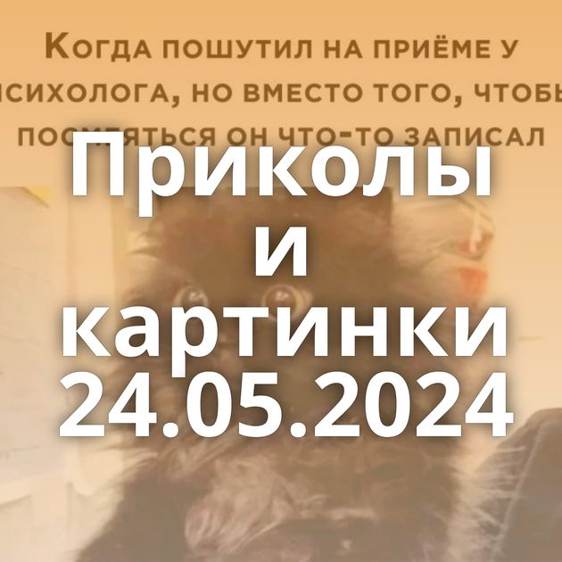 Приколы и картинки 24.05.2024