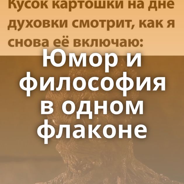 Юмор и философия в одном флаконе