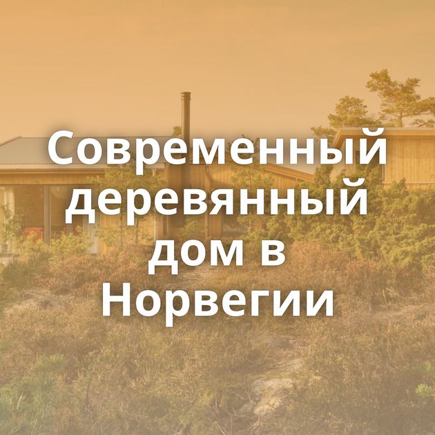 Современный деревянный дом в Норвегии