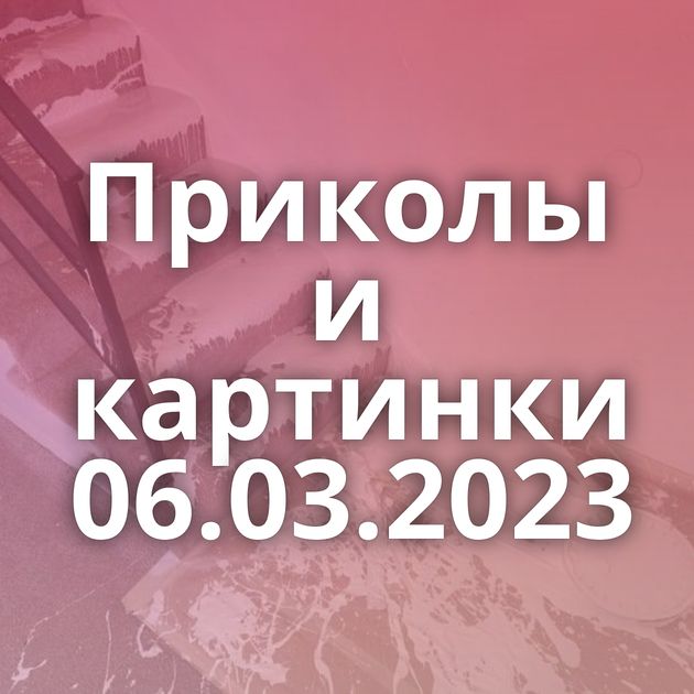 Приколы и картинки 06.03.2023