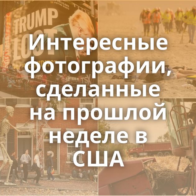 Интересные фотографии, сделанные на прошлой неделе в США