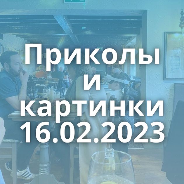 Приколы и картинки 16.02.2023