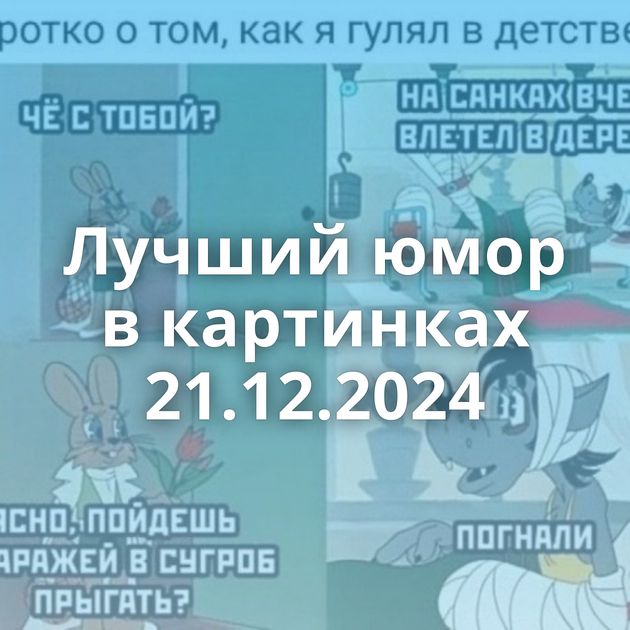 Лучший юмор в картинках 21.12.2024