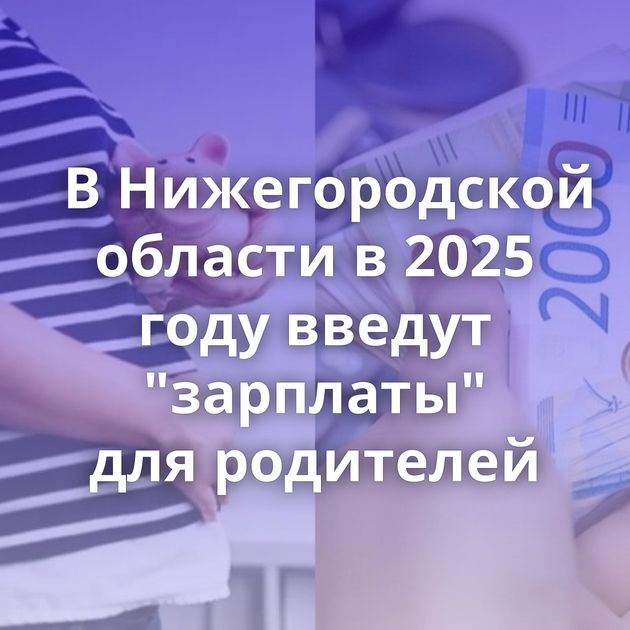 В Нижегородской области в 2025 году введут 