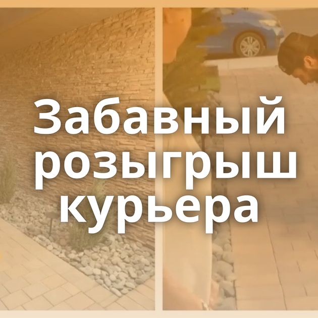 Забавный розыгрыш курьера