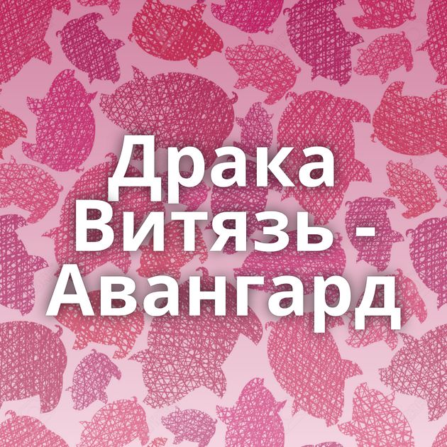 Драка Витязь - Авангард