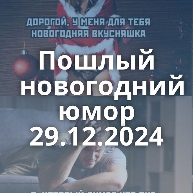 Пошлый новогодний юмор 29.12.2024