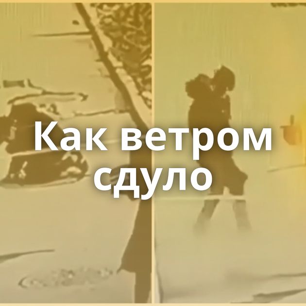 Как ветром сдуло