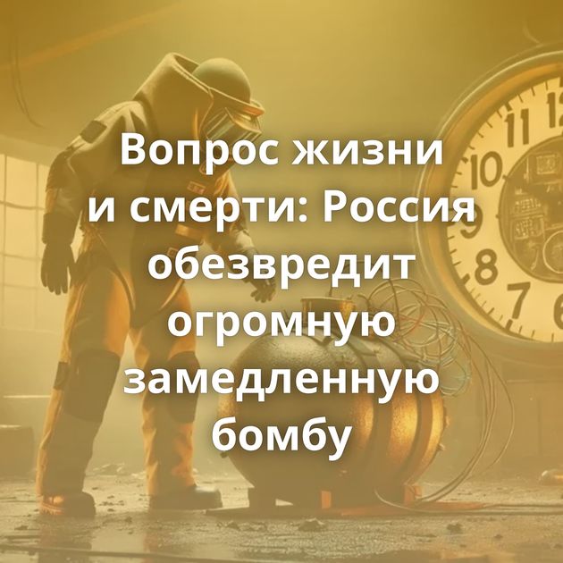 Вопрос жизни и смерти: Россия обезвредит огромную замедленную бомбу