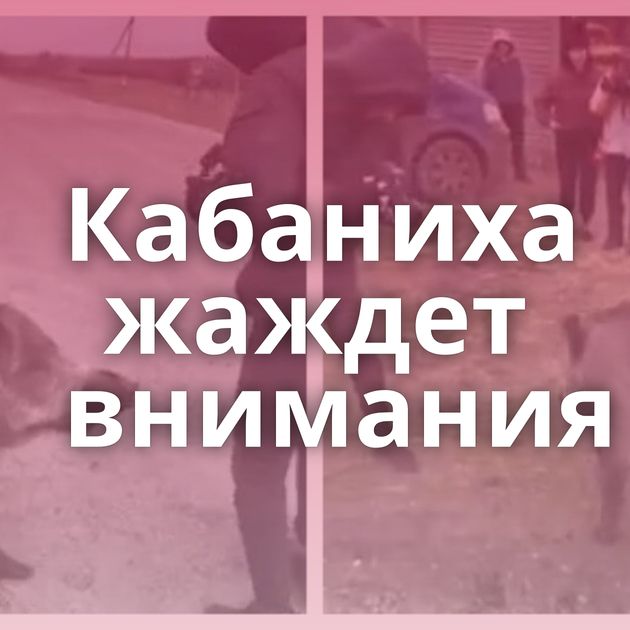 Кабаниха жаждет внимания