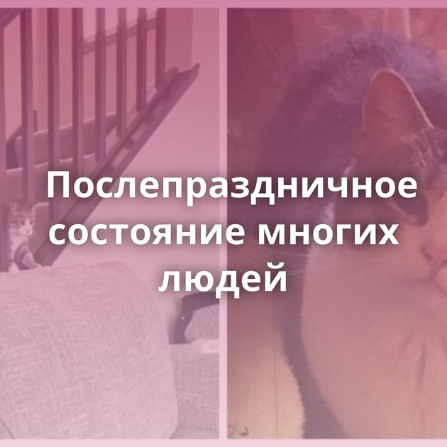 Послепраздничное состояние многих людей