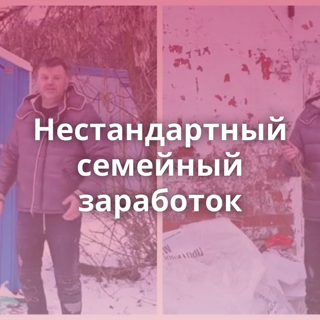 Нестандартный семейный заработок