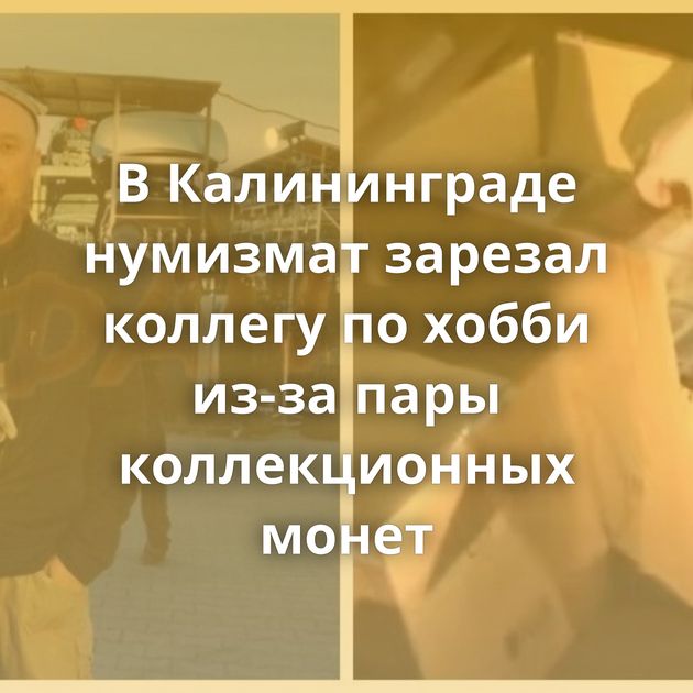 В Калининграде нумизмат зарезал коллегу по хобби из-за пары коллекционных монет