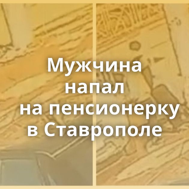 Мужчина напал на пенсионерку в Ставрополе