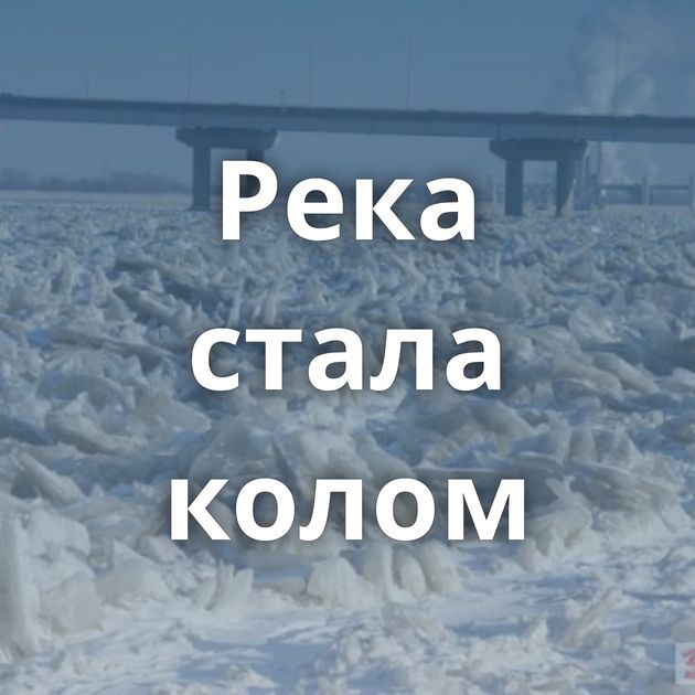 Река стала колом