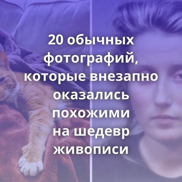 20 обычных фотографий, которые внезапно оказались похожими на шедевр живописи