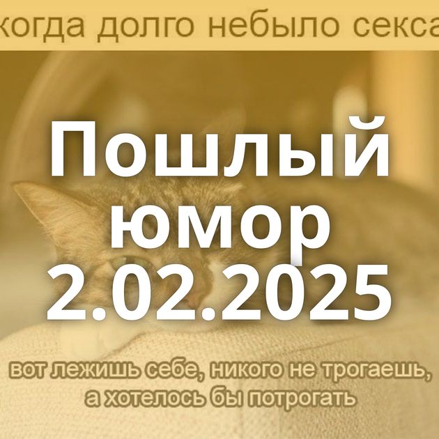 Пошлый юмор 2.02.2025