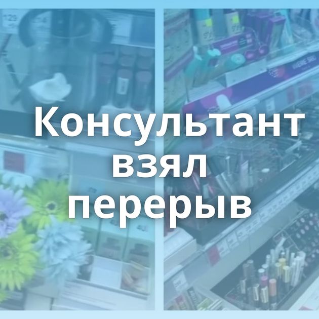 Консультант взял перерыв