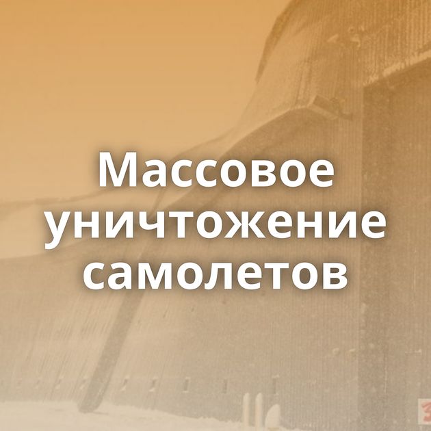 Массовое уничтожение самолетов