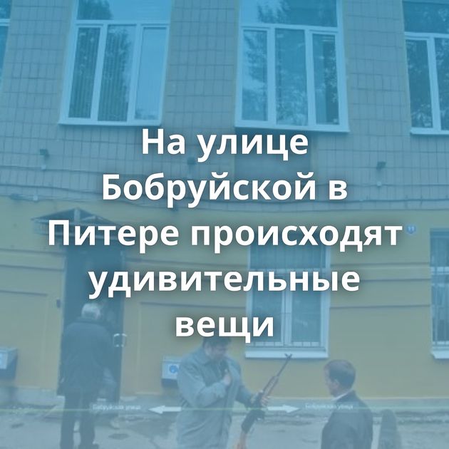 На улице Бобруйской в Питере происходят удивительные вещи