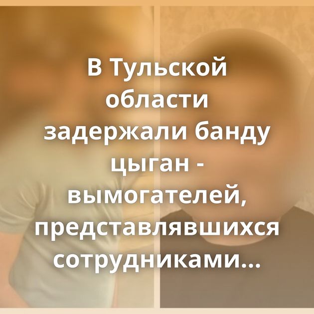 В Тульской области задержали банду цыган - вымогателей, представлявшихся сотрудниками спецслужб