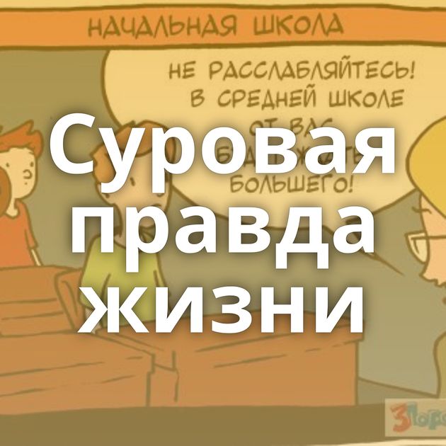 Суровая правда жизни
