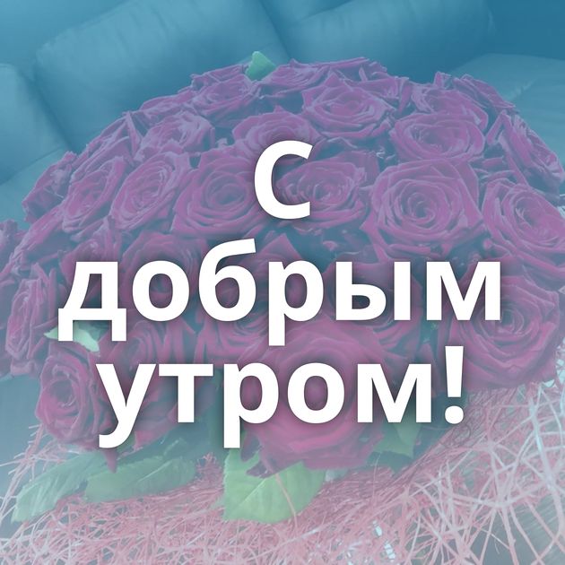 С добрым утром!