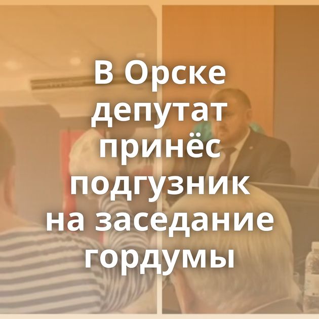 В Орске депутат принёс подгузник на заседание гордумы