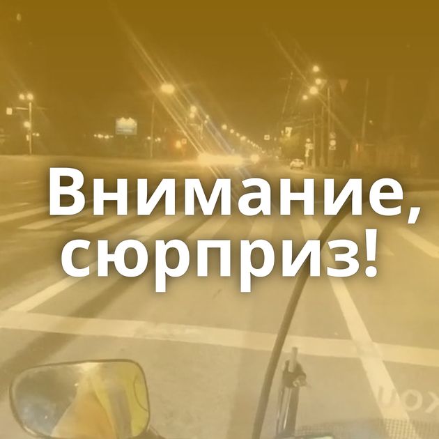 Внимание, сюрприз!