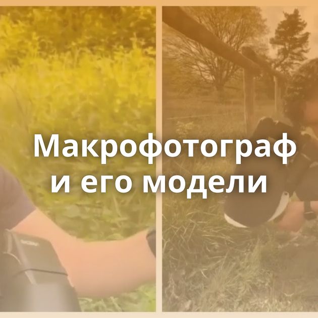 Макрофотограф и его модели