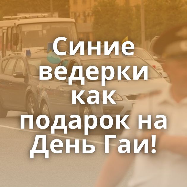 Синие ведерки как подарок на День Гаи!