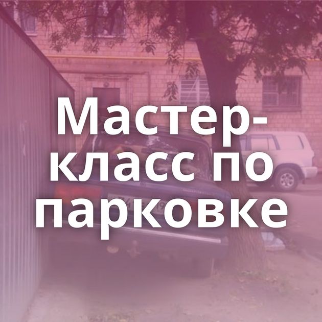 Мастер-класс по парковке