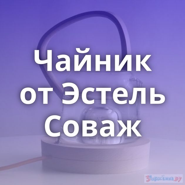 Чайник от Эстель Соваж