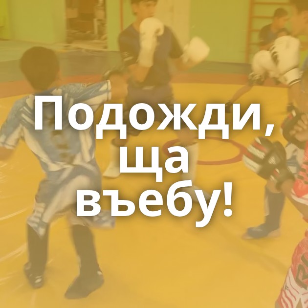 Подожди, ща въебу!
