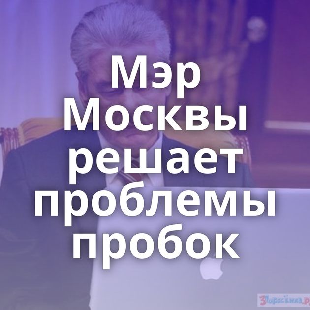 Мэр Москвы решает проблемы пробок