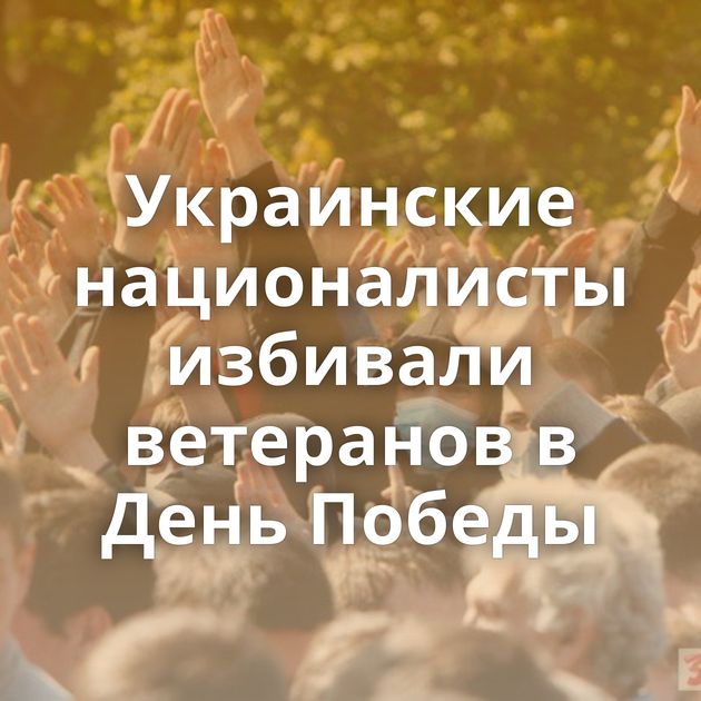 Украинские националисты избивали ветеранов в День Победы