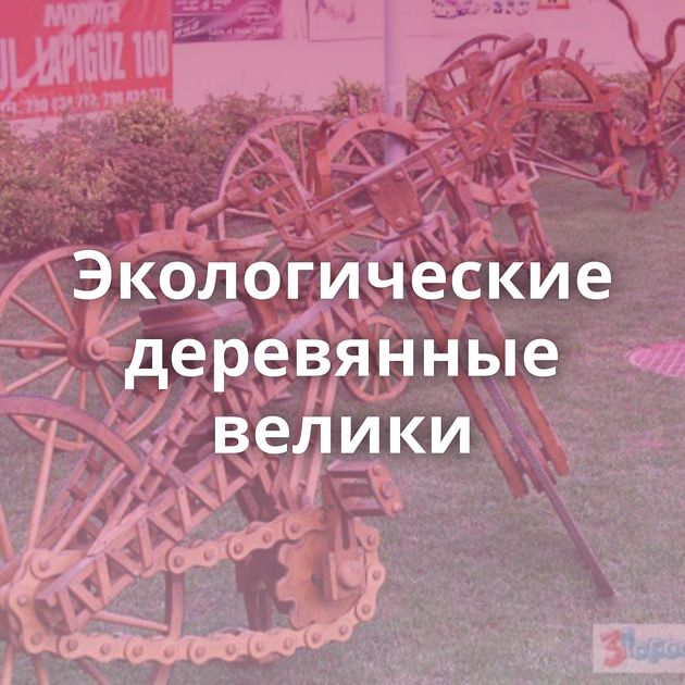 Экологические деревянные велики