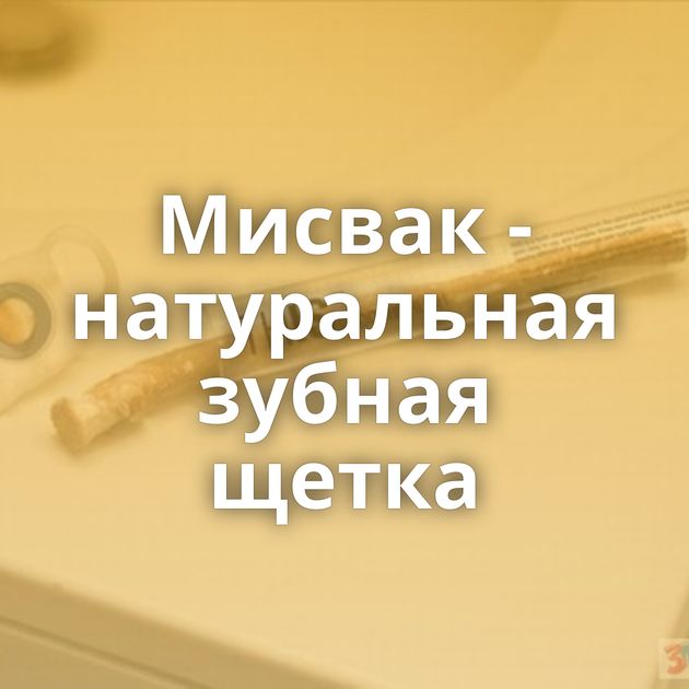 Мисвак - натуральная зубная щетка