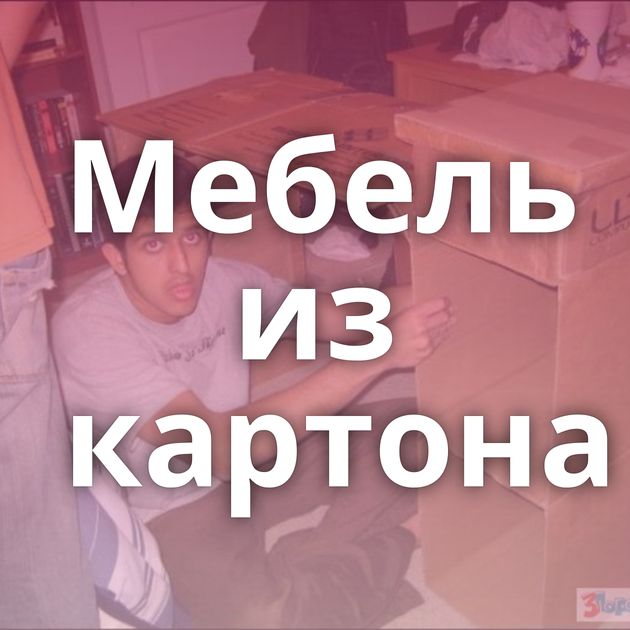 Мебель из картона