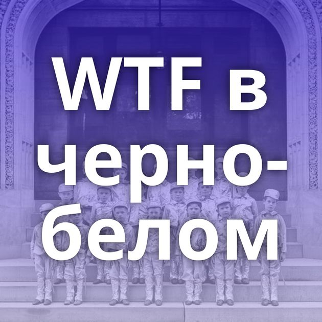 WTF в черно-белом