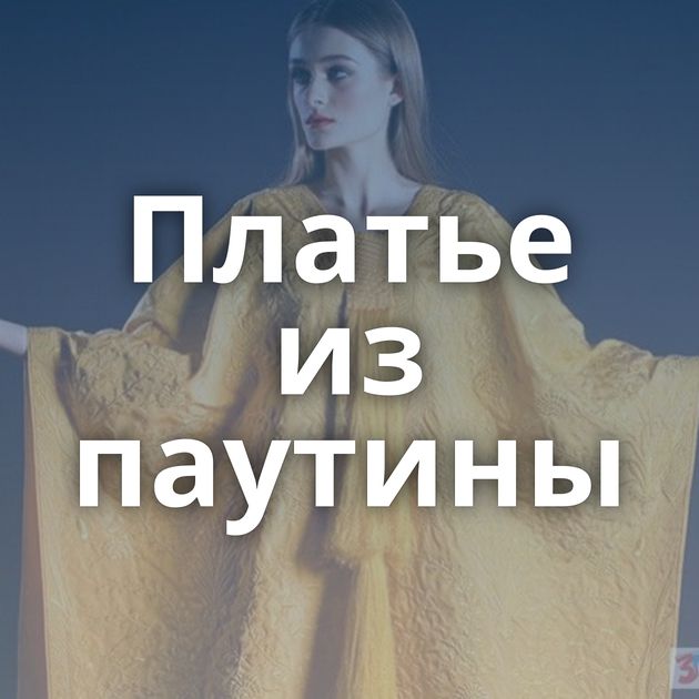 Платье из паутины