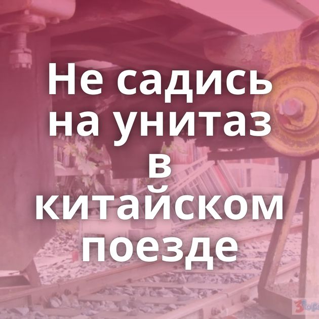 Не садись на унитаз в китайском поезде