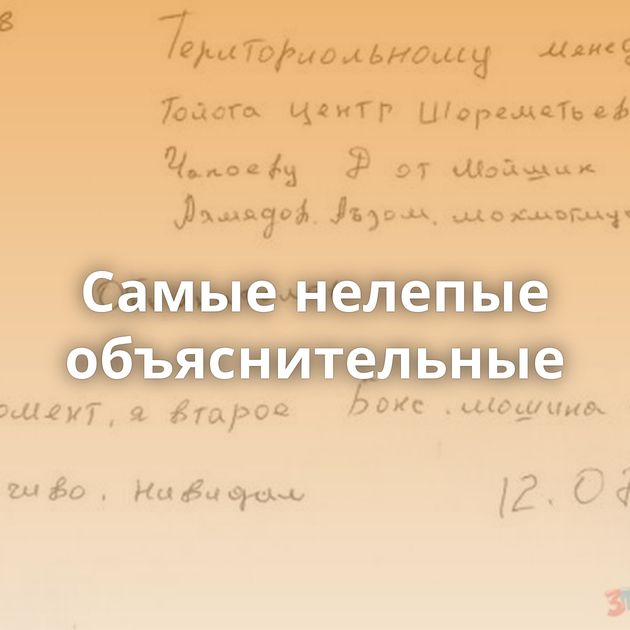 Самые нелепые объяснительные