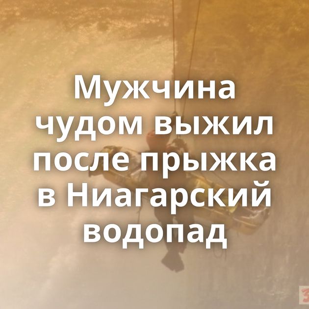 Мужчина чудом выжил после прыжка в Ниагарский водопад