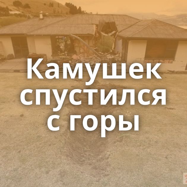 Камушек спустился с горы