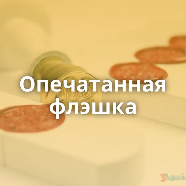 Опечатанная флэшка