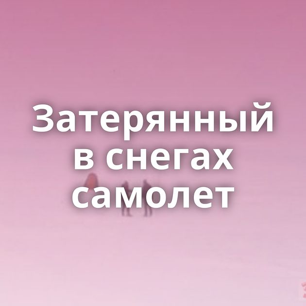 Затерянный в снегах самолет